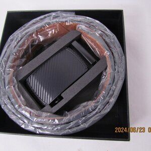 Zitahli Men's Ratchet Belt Dress with Premium Leather, Slide Belt with Easie